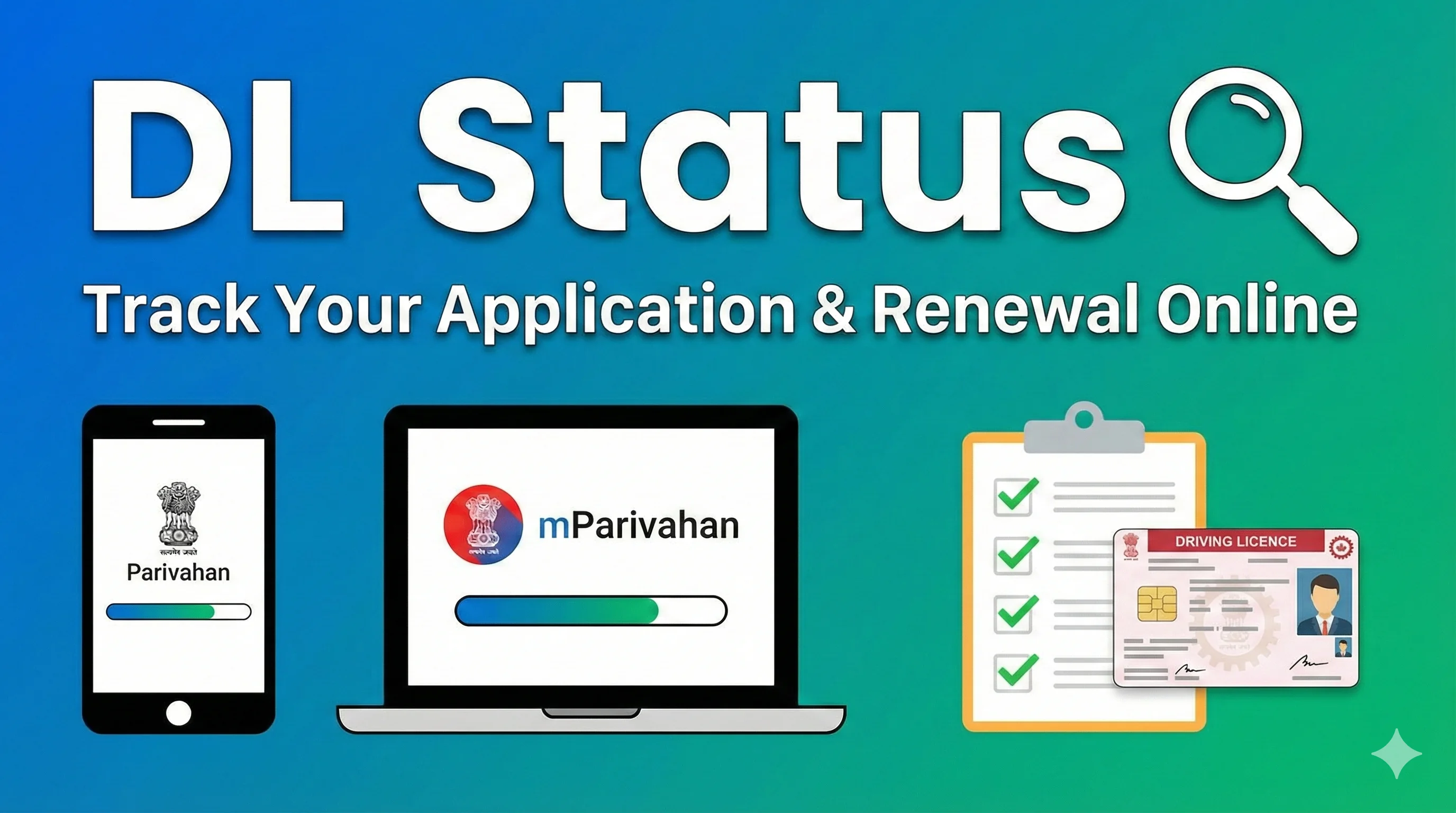 DL Status - Parivahan Sewa Portal
